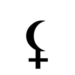 Lilith symbol, Astrology. Tara Greene