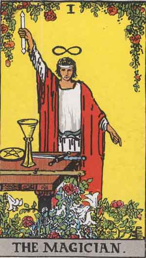 Magician 1909 card Tara Greene Tarot