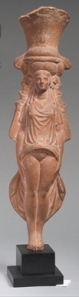 A Romano-Egyptian vessel in the form of Isis-Aphrodite, saying "hello."