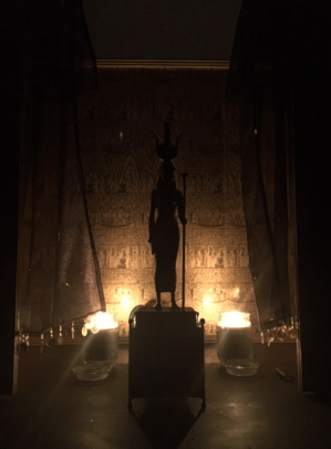 Goddess Isis in Her temple
