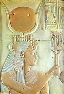 Isis with the sistrum from Abydos