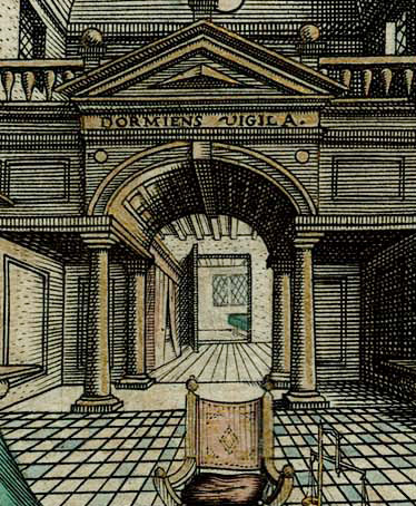 The bed in the laboratorum of Heinrich Kunrath