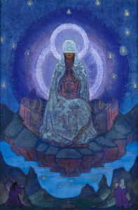 The World Mother, a believe this is a painting by the Theosophist, Geoffrey Hodson